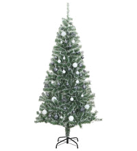 Künstlicher Weihnachtsbaum 300 LEDs & Kugeln Beschneit 240 cm