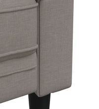 3-tlg. Sofagarnitur Taupe Stoff