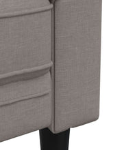 2-tlg. Sofagarnitur Taupe Stoff