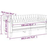 2-tlg. Sofagarnitur Creme Stoff