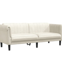 3-tlg. Sofagarnitur Creme Samt