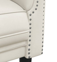 3-tlg. Sofagarnitur Creme Samt