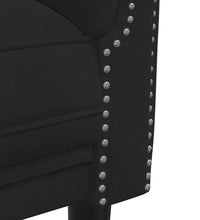 2-tlg. Sofagarnitur Schwarz Samt