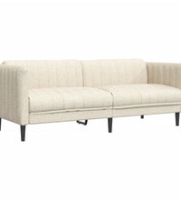 2-tlg. Sofagarnitur Creme Stoff