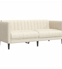 2-tlg. Sofagarnitur Creme Stoff