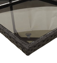 11-tlg. Garten-Essgruppe mit Kissen Schwarz Poly Rattan