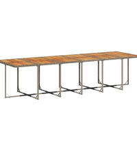 17-tlg. Garten-Essgruppe mit Kissen Grau Poly Rattan