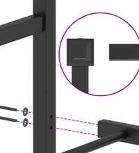 Metallbett ohne Matratze mit Fußteil Schwarz 160x200 cm