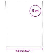 Sonnenschutzfolie Statisch Reflektierend Silbern 60x500 cm PVC