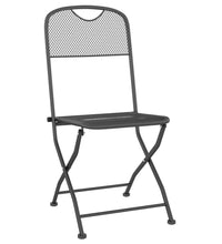 7-tlg. Garten-Essgruppe Anthrazit Streckgitter