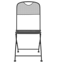 7-tlg. Garten-Essgruppe Anthrazit Streckgitter