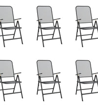 7-tlg. Garten-Essgruppe Anthrazit Streckgitter