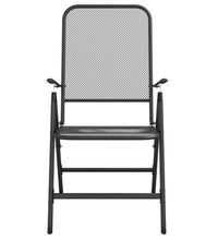 7-tlg. Garten-Essgruppe Anthrazit Streckgitter