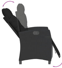 7-tlg. Garten-Essgruppe mit Kissen Schwarz Poly Rattan