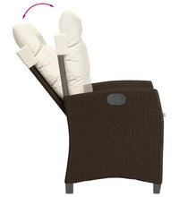 9-tlg. Garten-Essgruppe mit Kissen Braun Poly Rattan