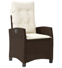 9-tlg. Garten-Essgruppe mit Kissen Braun Poly Rattan