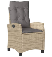 7-tlg. Garten-Essgruppe mit Kissen Beigemischung Poly Rattan