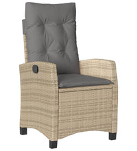 9-tlg. Garten-Essgruppe mit Kissen Beigemischung Poly Rattan