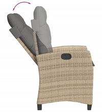 9-tlg. Garten-Essgruppe mit Kissen Beigemischung Poly Rattan