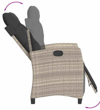 9-tlg. Garten-Essgruppe mit Kissen Hellgrau Poly Rattan