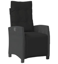 5-tlg. Garten-Essgruppe mit Kissen Schwarz Poly Rattan