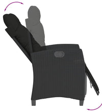 5-tlg. Garten-Essgruppe mit Kissen Schwarz Poly Rattan
