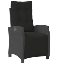 7-tlg. Garten-Essgruppe mit Kissen Schwarz Poly Rattan