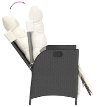 5-tlg. Garten-Essgruppe mit Kissen Schwarz Poly Rattan