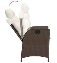 9-tlg. Garten-Essgruppe mit Kissen Braun Poly Rattan