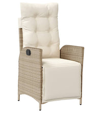 9-tlg. Garten-Essgruppe mit Kissen Beige Poly Rattan
