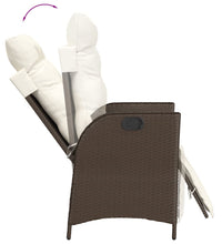 7-tlg. Garten-Essgruppe mit Kissen Braun Poly Rattan
