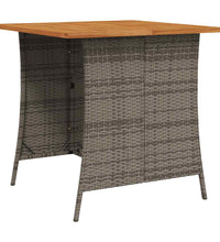 6-tlg. Garten-Sofagarnitur mit Kissen L-Form Grau Poly Rattan