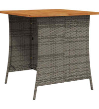 6-tlg. Garten-Sofagarnitur mit Kissen L-Form Grau Poly Rattan