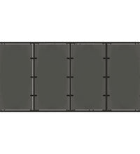 Gartentisch mit Glasplatte Schwarz 190x90x75 cm Poly Rattan