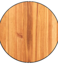 Couchtisch mit Drahtgestell Schwarz Ø 45x44 cm Akazienholz
