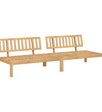 Garten-Mittelsofas aus Paletten 2 Stk. Massivholz Akazie