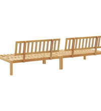 Garten-Mittelsofas aus Paletten 2 Stk. Massivholz Akazie