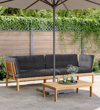 Garten-Ecksofas aus Paletten 2 Stk mit Kissen Massivholz Akazie