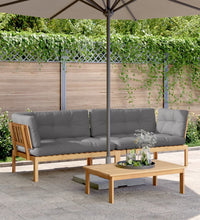 Garten-Ecksofas aus Paletten 2 Stk mit Kissen Massivholz Akazie