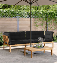 Garten-Ecksofas aus Paletten 2 Stk mit Kissen Massivholz Akazie