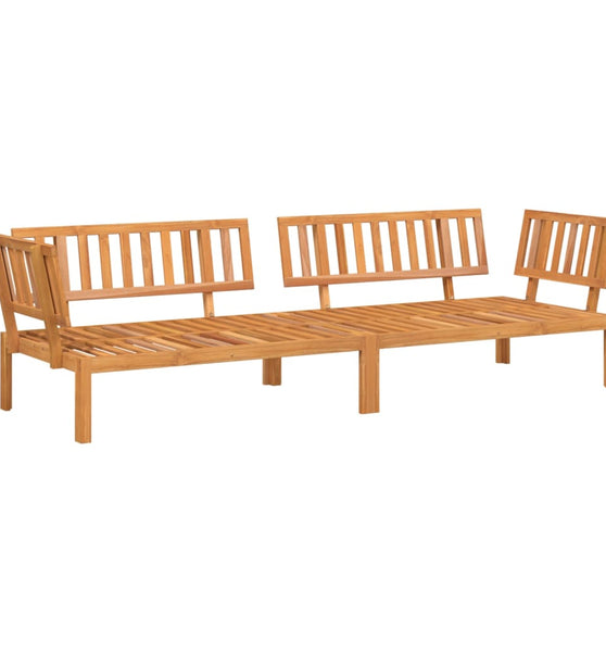 Garten-Ecksofas aus Paletten 2 Stk. Massivholz Akazie