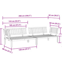 Garten-Ecksofas aus Paletten 2 Stk. Massivholz Akazie