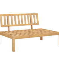 Garten-Mittelsofa aus Paletten Massivholz Akazie