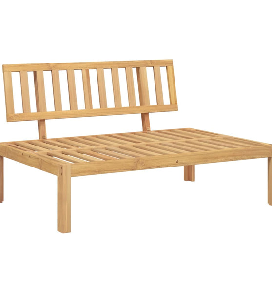 Garten-Mittelsofa aus Paletten Massivholz Akazie