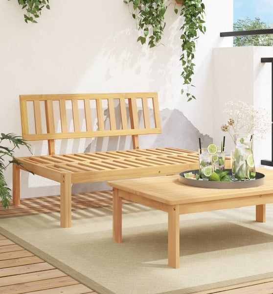 Garten-Mittelsofa aus Paletten Massivholz Akazie