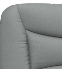 Bettgestell ohne Matratze Hellgrau 80x200 cm Stoff