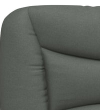 Bettgestell ohne Matratze Dunkelgrau 90x200 cm Stoff