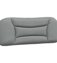 Bettgestell ohne Matratze Hellgrau 100x200 cm Stoff