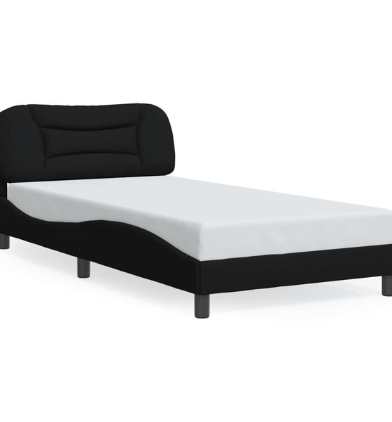 Bettgestell ohne Matratze Schwarz 100x200 cm Stoff