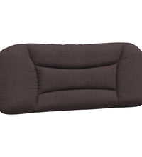 Bettgestell ohne Matratze Dunkelbraun 100x200 cm Stoff